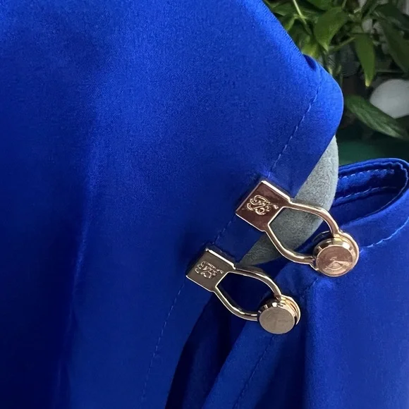 Honey Birdette Sapphire Blue Satin Romper - Picture 10 of 10